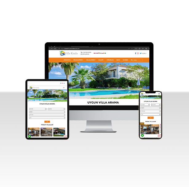 Villa Kiralama Web Sitesi Paketi