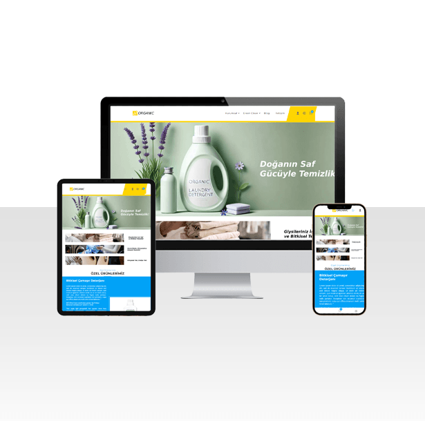 Tek Ürün Sistemli E-Ticaret Satış Web Sitesi Paketi – Organic