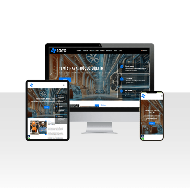 Havalandırma ve Sanayii Şirketi Web Sitesi Paketi – Roller