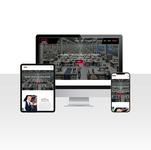 Tekstil Fabrikası ve Üretim Tesisi Web Sitesi Paketi – Subaro
