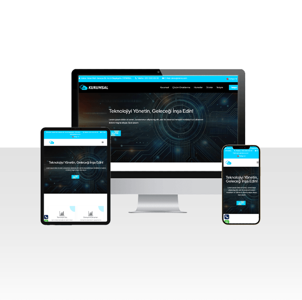 IT / Bilişim / Ajans Hazır Web Sitesi Paketi – Vadi