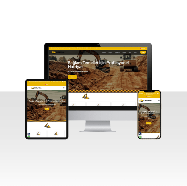 Hafriyat ve Kazı İşleri Web Sitesi Paketi – Moloz