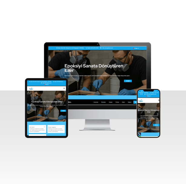 Epoksi İmalatı ve Satışı Web Sitesi Paketi – Stera