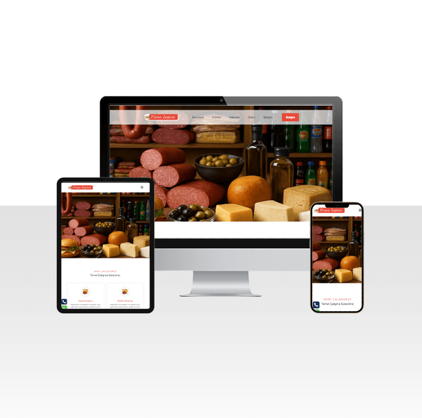 Büfe ve Şarküteri Hazır Web Sitesi Paketi – Bakkal
