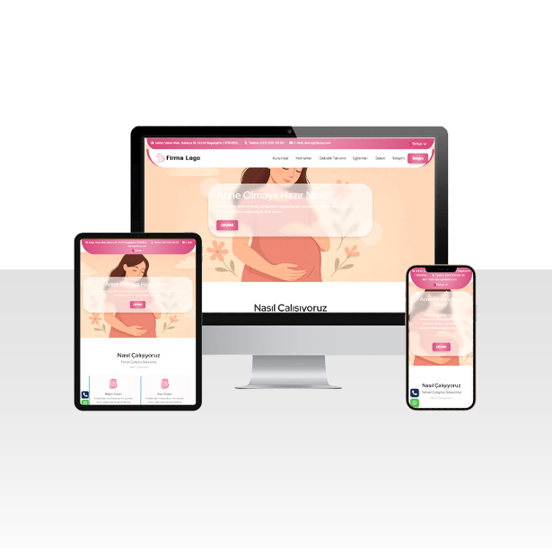 Gebelik Okulu ve Annelik Eğitimi Web Sitesi Paketi – Lohusa