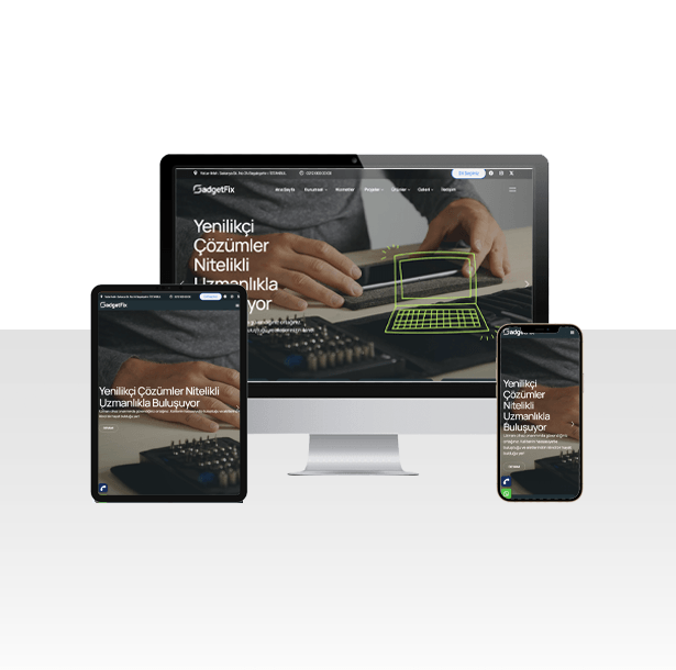 Tablet, Telefon ve Pc Tamiri Web Sitesi Paketi – Gadget