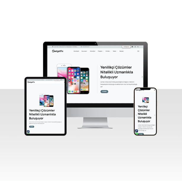 Cihaz Onarım Teknik Servisi Web Sitesi Paketi – Fixer