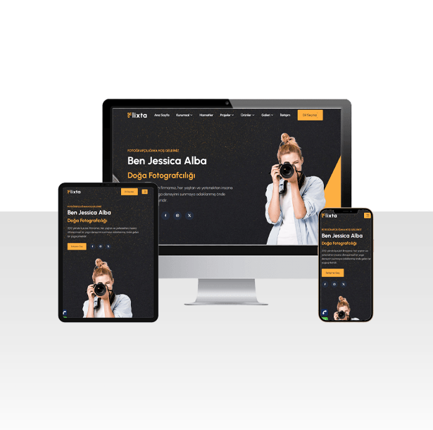 Ürün Fotoğrafçısı Hazır Web Sitesi Paketi – Alba