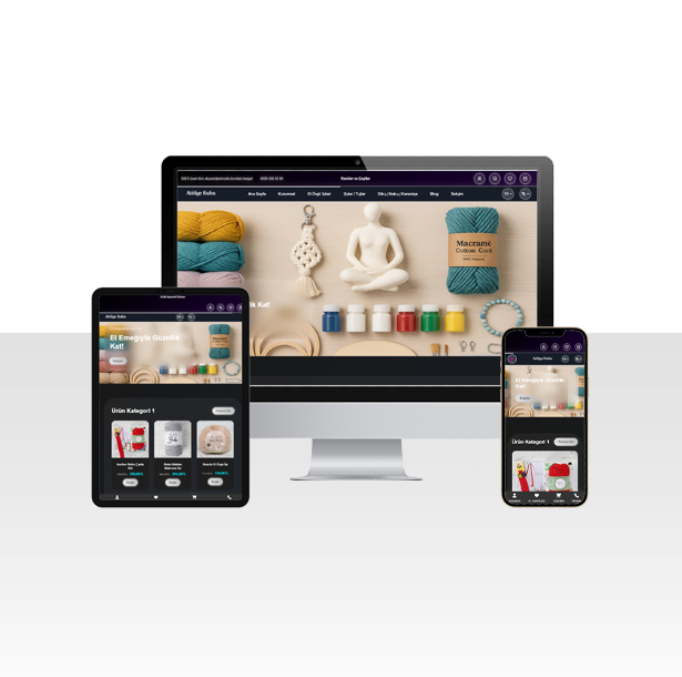 Örgü Ürünleri Satışı E-Ticaret Web Sitesi Paketi – Beceri