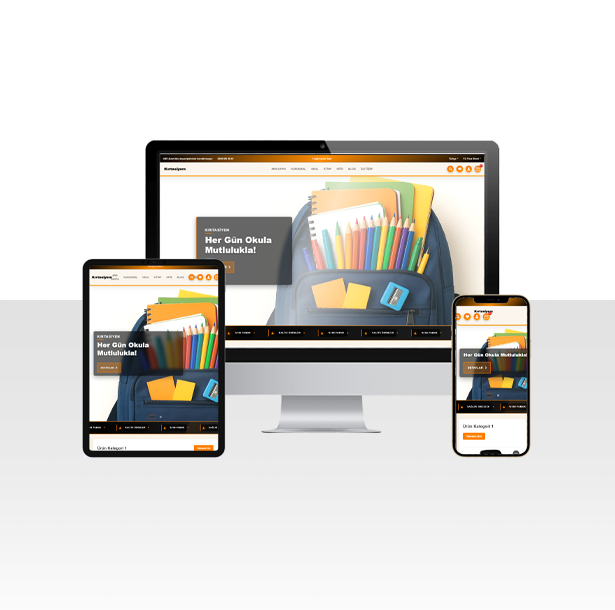 Kırtasiye Ürünleri Satışı E-Ticaret Web Sitesi Paketi – Okul