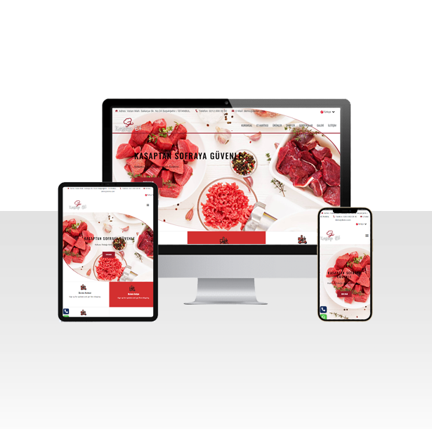 Kasap Dükkanı İçin Hazır Web Sitesi Paketi – Pirzola