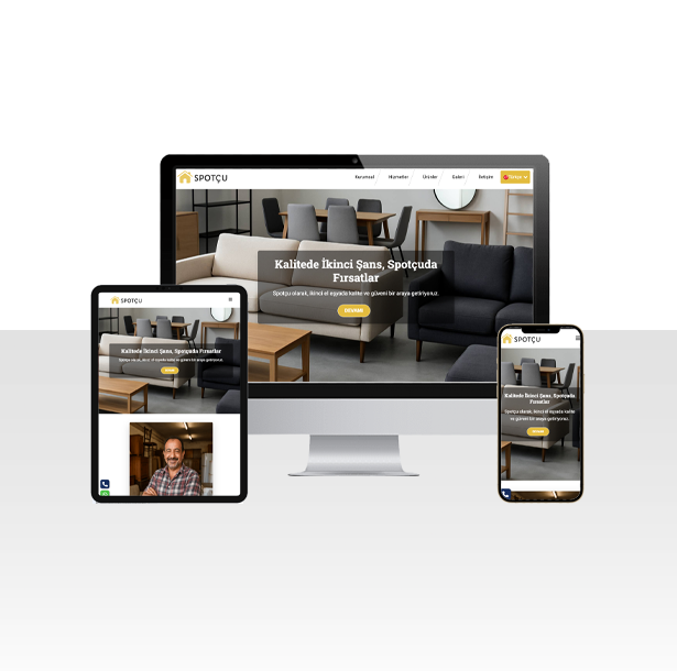 Spotçu ve İkinci El Dükkanı Web Sitesi Paketi – Antika