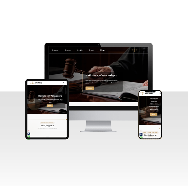 Avukatlık Hizmetleri Web Sitesi Paketi – Edirne