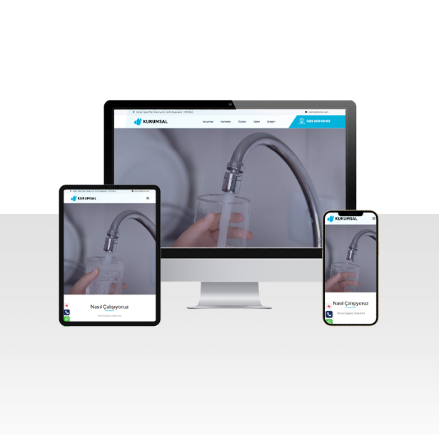 Su Arıtma Sistemleri Firması Web Sitesi Paketi – Elazığ