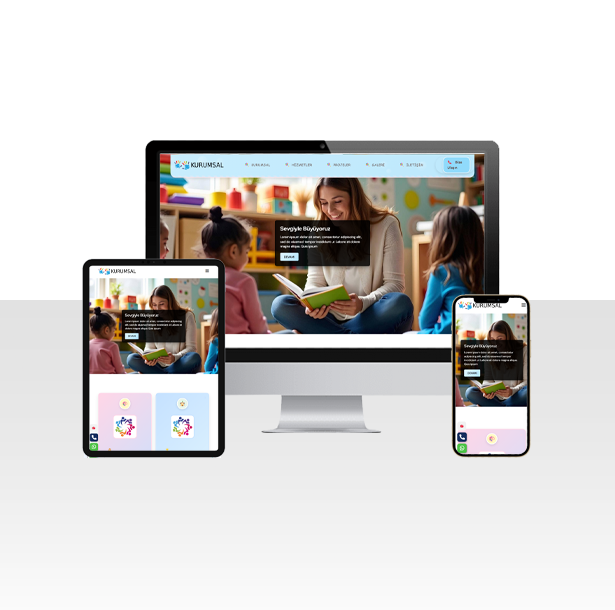 Anaokulu ve Kreş Hizmetleri Web Sitesi Paketi – Erzincan