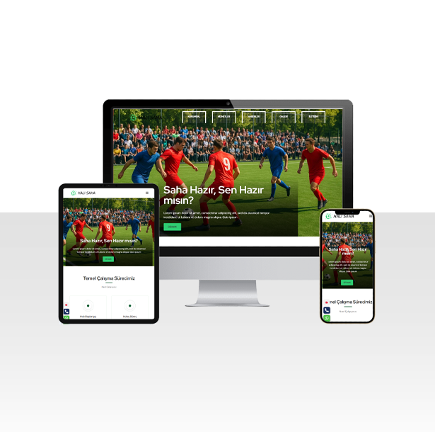 Halı Saha Hizmetleri Hazır Web Sitesi Paketi – Erzurum