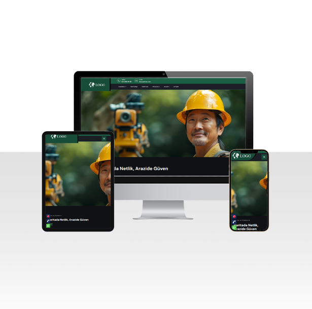 Harita ve Kadastro Şirketi Web Sitesi Paketi – Kahramanmaraş