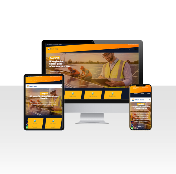 Güneş Enerjisi ve Solar Firması Web Sitesi Paketi – Konya